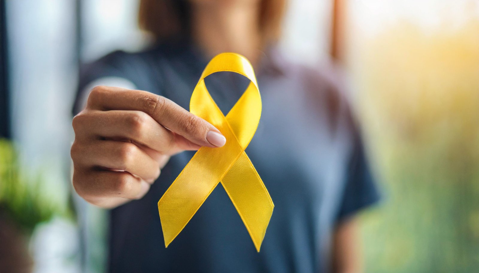 Laço amarelo símbolo da campanha Setembro Amarelo de prevenção ao suicídio
